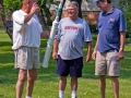 Sam, Bob and Mike plan a string launch to raise an antenna.